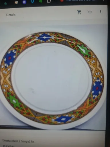 Enjera plate zooria( Senya) 6x
