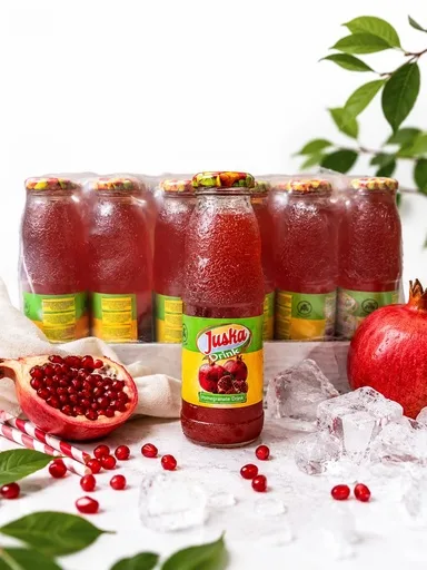 Juska Pomegranate Drink 350 ml Glass